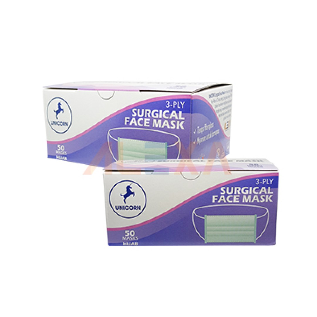 UNICORN Surgical Face Mask 3-Ply (Hijab)